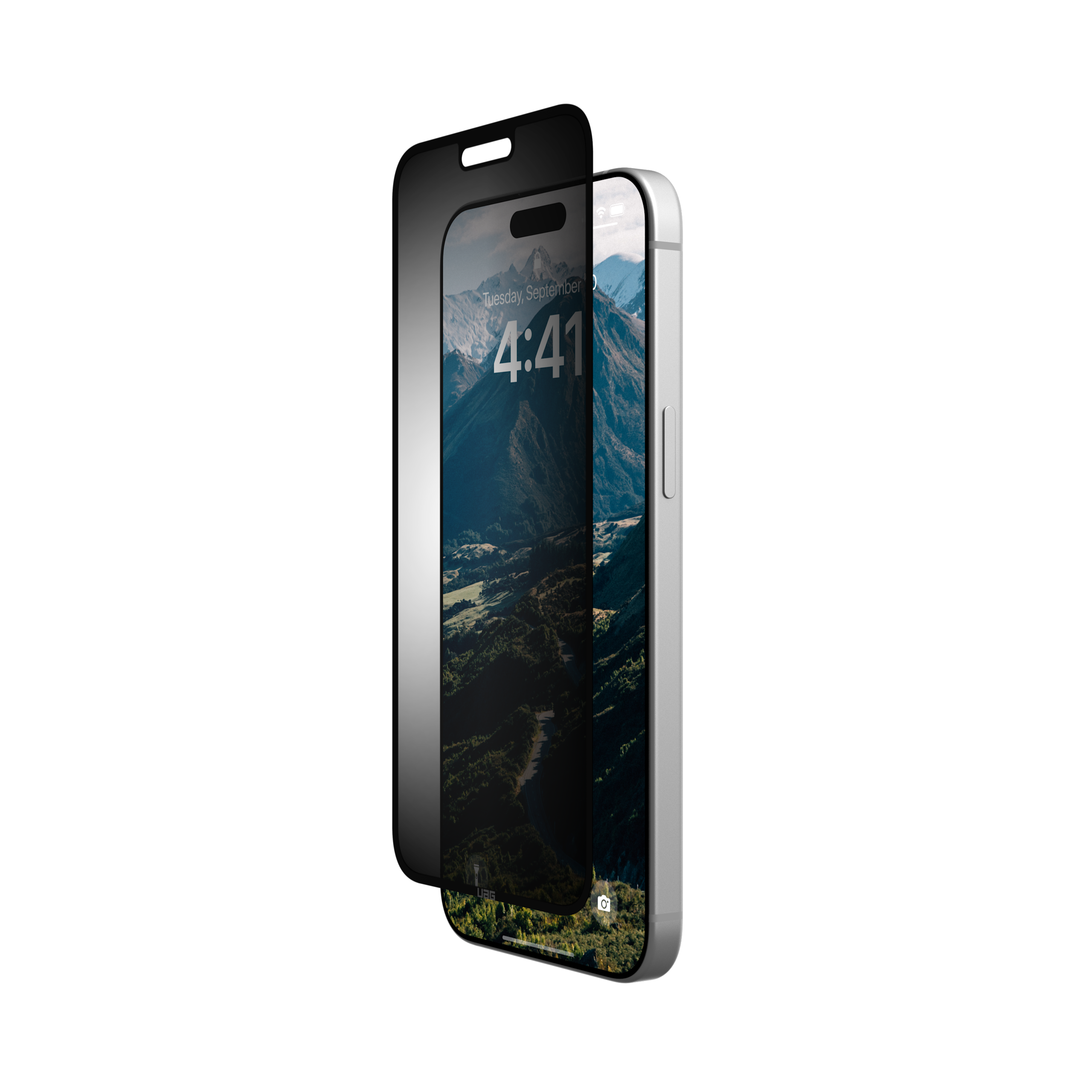 uag-standard-issue-iphone-15-pro-max-sichtschutzfolie-2-wege image 1