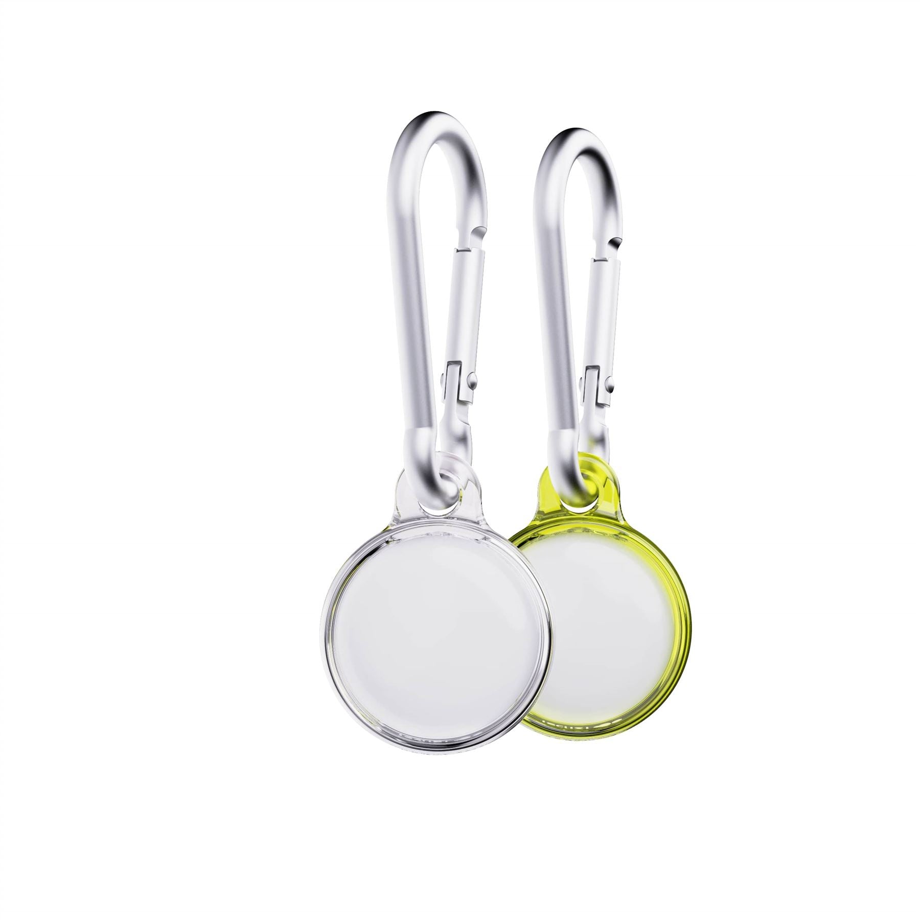 tech21-evopop-airtag-h-lle-2er-cyber-lime-clear-karabiner image 6