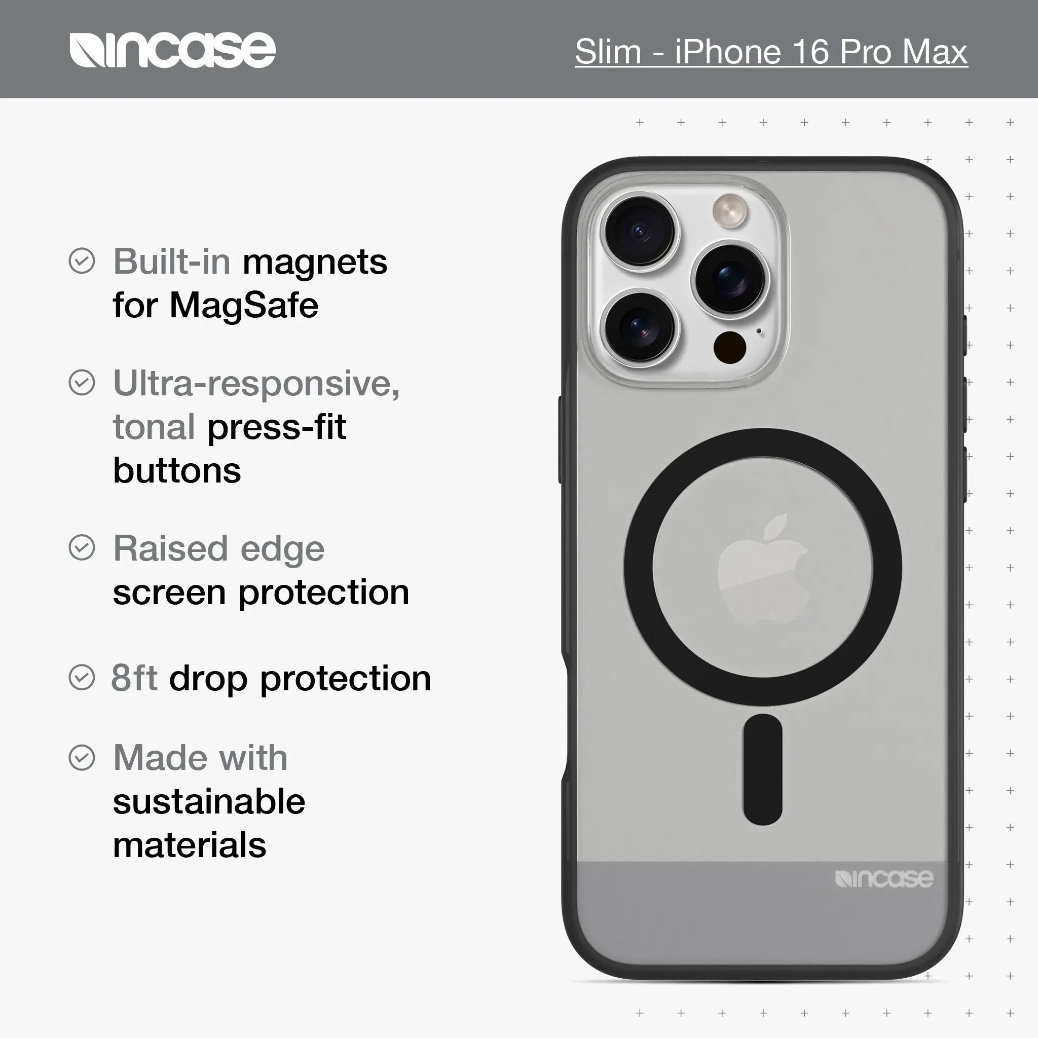 incase-slim-case-magsafe-iphone-16-pro-max-h-lle-clear-d-nn image 3